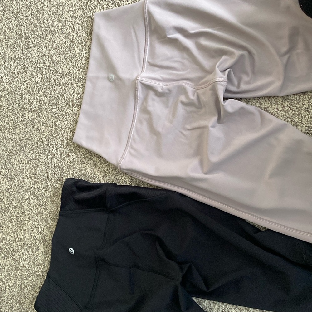 Two pairs of Lululemon leggings. Size 2(xs) lmk if any questions